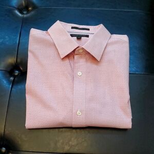 Mens BANANA REPUBLIC PINK DRESS SHIRT Size X-LARGE ,Slim fit